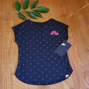 Nike Girls Black Tee Top Size 2T 100% cotton